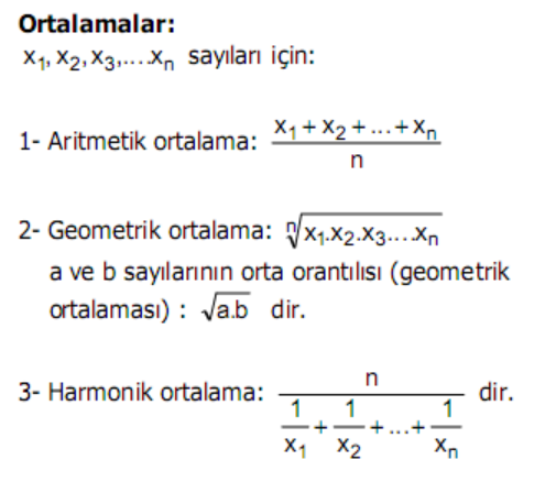 Oran Orantı Formülü